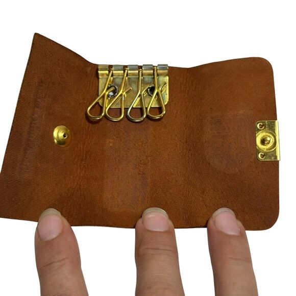 UPS Management Arkansas Conference 1988 Key  Wallet Holder Case Lambskin New - Picture 6 of 8